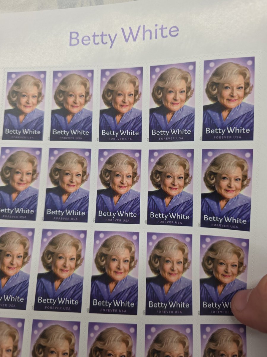 Get your #BettyWhite stamps today at your local post office <a href="/USPS/">U.S. Postal Service</a>