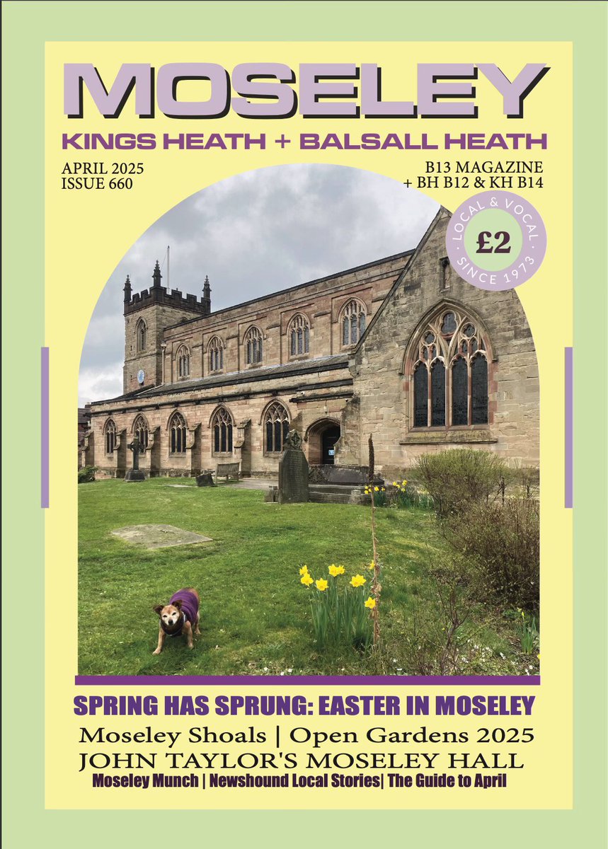 Mark Baxter (@badgerspark) on Twitter photo The April edition <a href="/MoseleyB13Mag/">Moseley B13 Magazine</a> is out this weekend, with everything from a bold plan for food waste to be composited in the centre of Moseley to the whereabouts of the main entrance to John Taylor's* Moseley Hall!
Look out for the spring/Easter themed cover!
🌞🐇🐥🦋🌼 The April edition <a href="/MoseleyB13Mag/">Moseley B13 Magazine</a> is out this weekend, with everything from a bold plan for food waste to be composited in the centre of Moseley to the whereabouts of the main entrance to John Taylor's* Moseley Hall!
Look out for the spring/Easter themed cover!
🌞🐇🐥🦋🌼