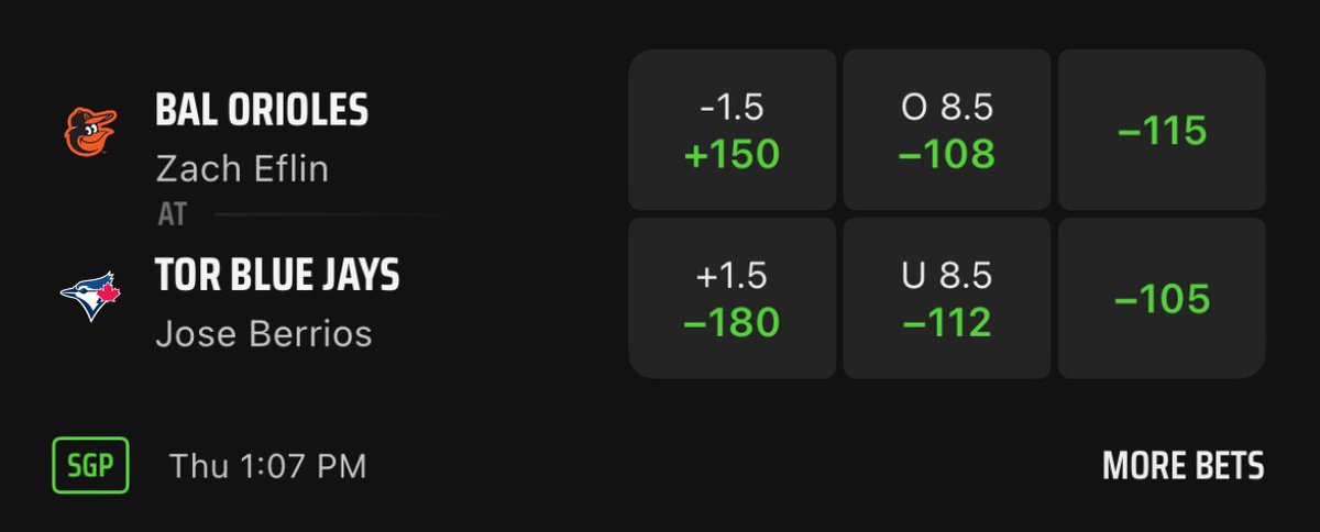 DreamsBets's tweet photo. MLB 5 UNIT MAX 🚨

Guaranteed Winner | @FBSportsbook_ 

Sending to everyone who LIKES + COMMENTS https://t.co/ooJavVMUAt