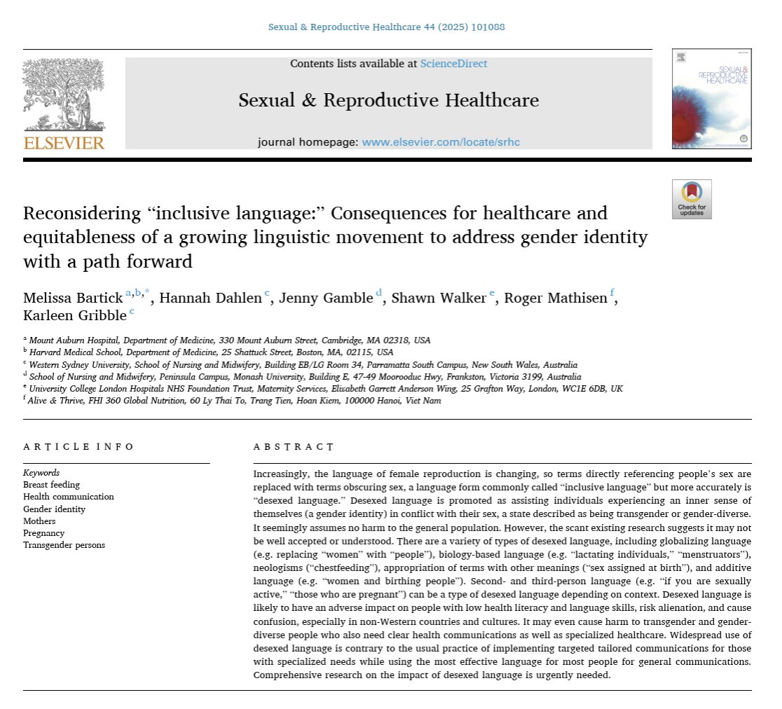 Karleen Gribble (@drkarleeng) on Twitter photo New and very practical paper addressing sexed and desexed language in healthcare settings with @MelissaBartick <a href="/hannahdahlen/">Hannah Dahlen AM</a> <a href="/ProfJennyGamble/">Prof Jenny Gamble</a> <a href="/SisterShawnRM/">Dr Shawn Walker</a> <a href="/MathisenRoger/">Roger Mathisen</a> We hope this will help health professionals and policy makers. Discussion welcomed! sciencedirect.com/science/articl… New and very practical paper addressing sexed and desexed language in healthcare settings with @MelissaBartick <a href="/hannahdahlen/">Hannah Dahlen AM</a> <a href="/ProfJennyGamble/">Prof Jenny Gamble</a> <a href="/SisterShawnRM/">Dr Shawn Walker</a> <a href="/MathisenRoger/">Roger Mathisen</a> We hope this will help health professionals and policy makers. Discussion welcomed! sciencedirect.com/science/articl…