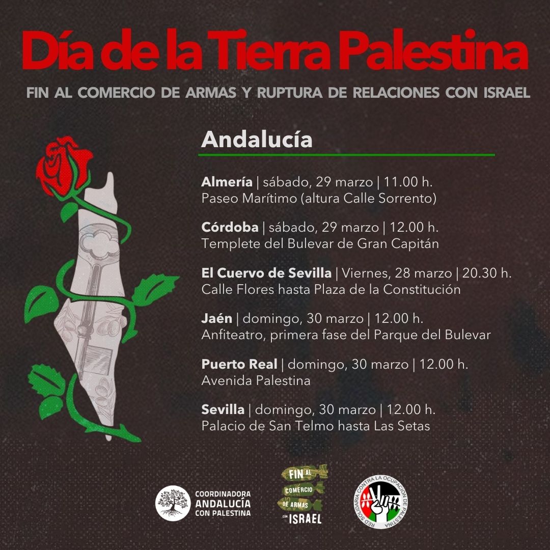 CoordinadoraAcP's tweet image. #DíaDeLaTierraPalestina es un grito de resistencia.
El pueblo palestino recuerda a quienes fueron asesinados por #Israel al defender su tierra
Israel sigue robando, destruyendo y matando

#Palestina resiste. Palestina existe

#FreePalestine 
#AndaluciaConPalestina
#stopgenocide