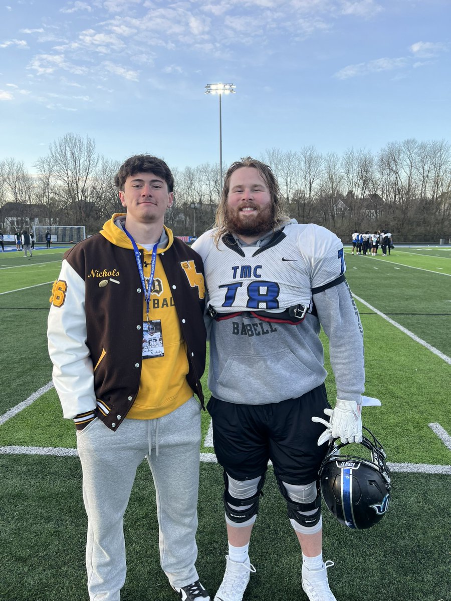 Zaiden Nichols (@nicholszaiden) on Twitter photo Had an amazing day <a href="/tmusaints/">Thomas More Saints</a>! Thank you <a href="/CoachCostello/">Dillon Costello</a> <a href="/CoachNorwell/">Chris Norwell</a> <a href="/CoachBZink/">Brad Zink</a> for the great conversations today!! Good to see my guy <a href="/WeilCameron/">Cam Weil</a>! Had an amazing day <a href="/tmusaints/">Thomas More Saints</a>! Thank you <a href="/CoachCostello/">Dillon Costello</a> <a href="/CoachNorwell/">Chris Norwell</a> <a href="/CoachBZink/">Brad Zink</a> for the great conversations today!! Good to see my guy <a href="/WeilCameron/">Cam Weil</a>!