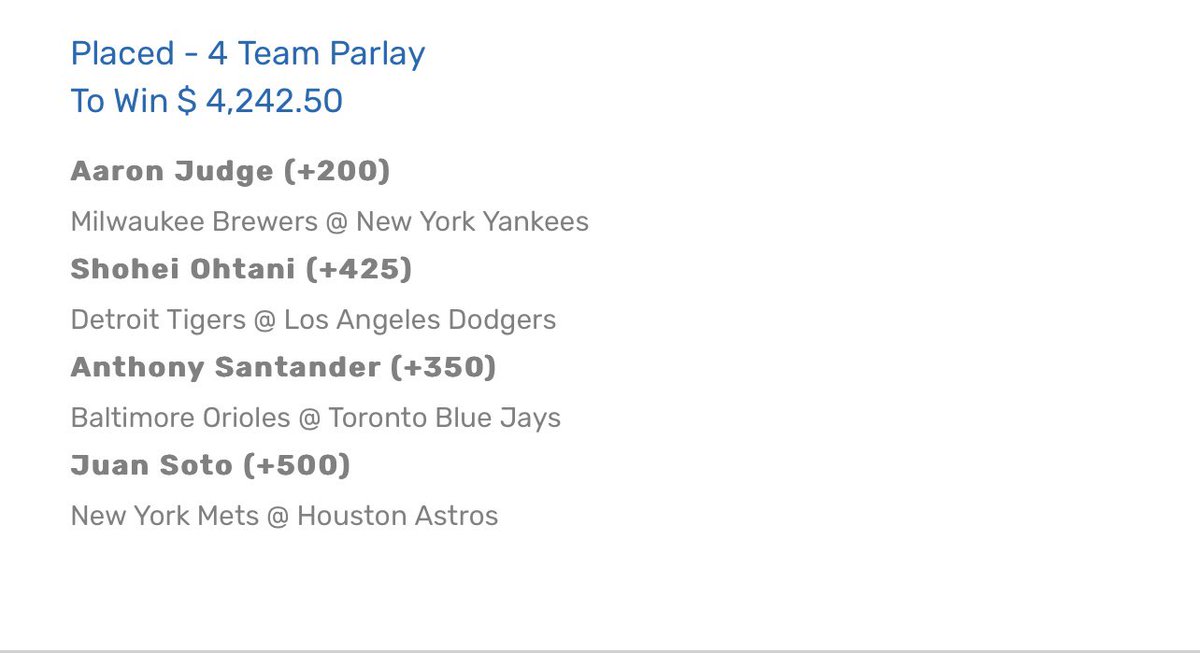 MLB OPENING DAY 🏁✅ ROLLIN SPORTS LETS GOOO💰

LIKE / RT WHEN THIS CASHES SENDING $100 CASHAPP COMMENT YOUR TAG 📈(Must Follow)