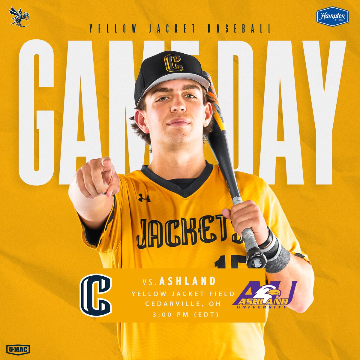 CUJackets's tweet photo. GAME DAY ⚾ 
Prepare for an intense 3-day face-off with the Eagles, starting today at 3:00pm💥 

@CUJacketsBase 

📸 @scotthuckphoto https://t.co/buWDUYKUEH