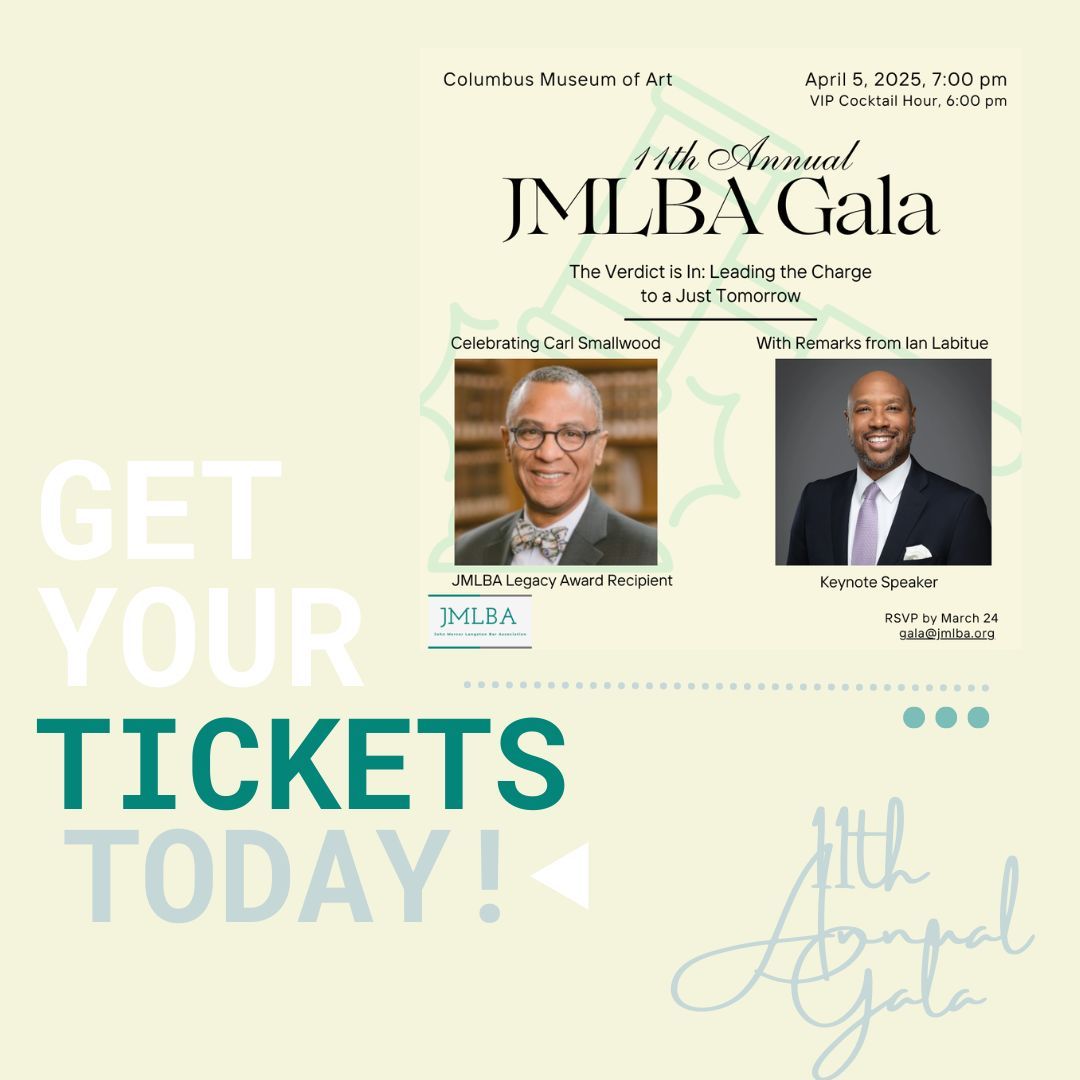 JMLBA's tweet image. Have you secured your tickets for the 11th Annual JMLBA Gala yet?  If not, you have only 2 more week to purchase at: jmlba.org/individual-tic… 

And for those purchasing General  Admission tickets, be sure to arrive at the event a 6:15 to register and take advantage of the open bar