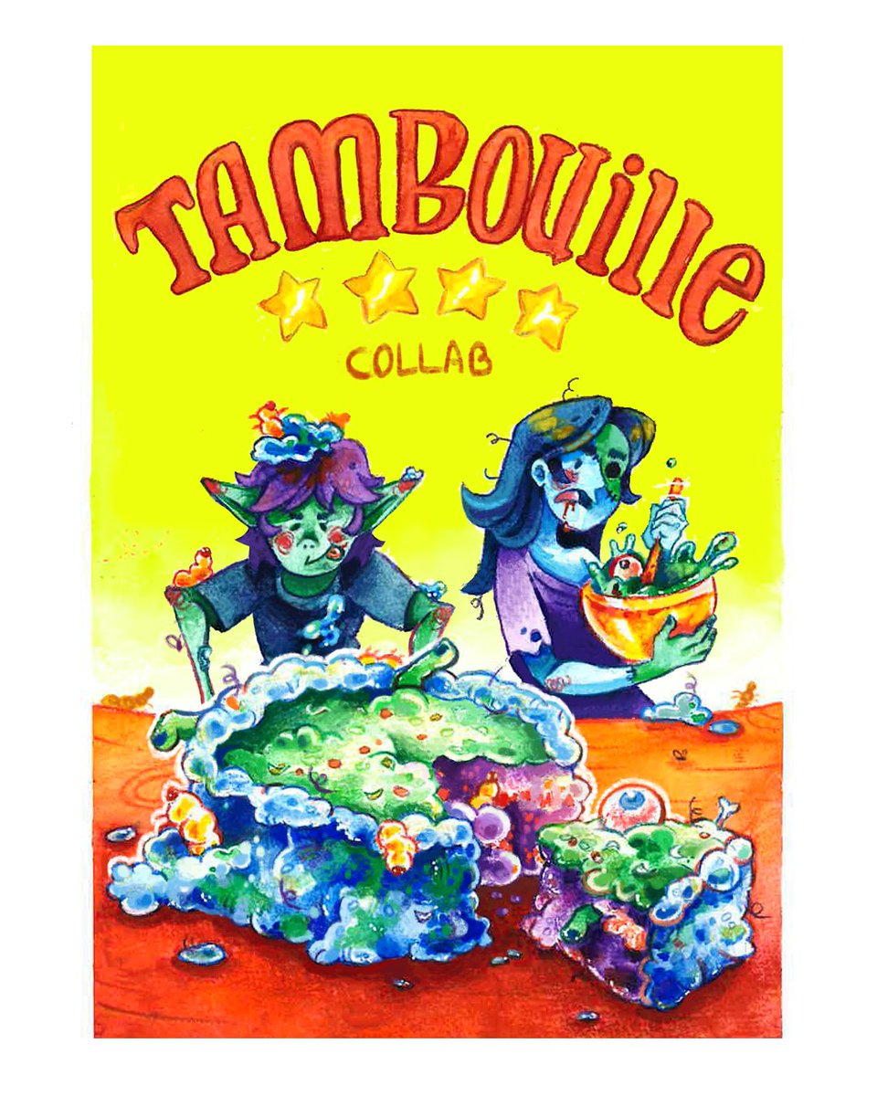 Tambouille ⭐️⭐️⭐️⭐️
🧵Fanzine en collab avec @/nynahaa_illustration (IG) 📖
1/5