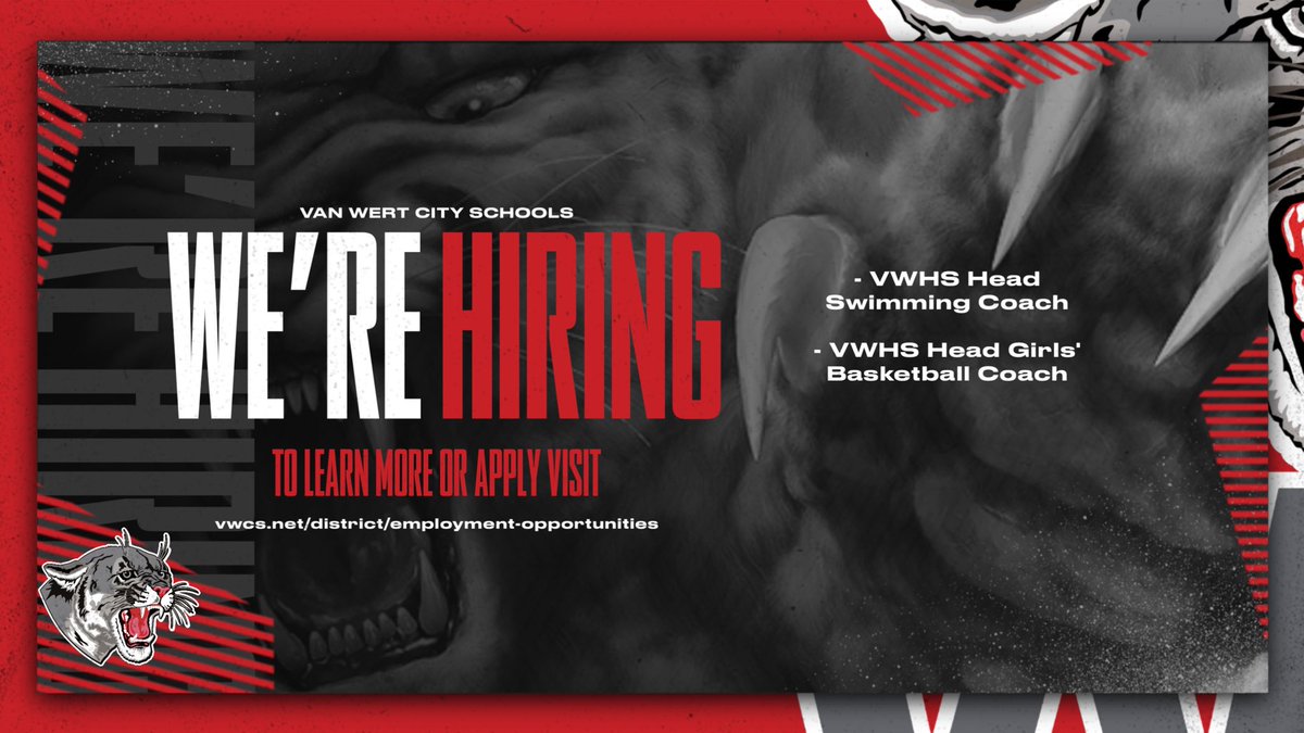 Apply here 👉 vwcs.net/district/emplo… 

#GoCougs🐾
