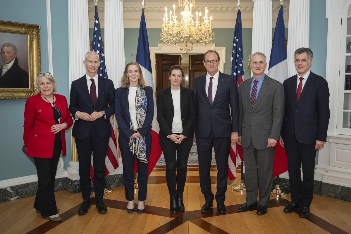 Lisa Kenna (@undersecstatep) on Twitter photo Enjoyed a productive meeting with the French National Assembly delegation led by <a href="/BrunoFuchs/">Bruno fuchs</a>, including @FranckRiester and <a href="/NathalieOziol/">Nathalie Oziol</a>. Discussed defense spending, global security, and our joint efforts to secure peace. #USFranceRelations Enjoyed a productive meeting with the French National Assembly delegation led by <a href="/BrunoFuchs/">Bruno fuchs</a>, including @FranckRiester and <a href="/NathalieOziol/">Nathalie Oziol</a>. Discussed defense spending, global security, and our joint efforts to secure peace. #USFranceRelations
