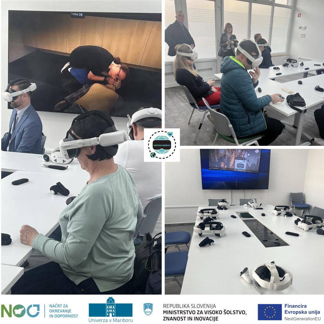 Earlier this week, representatives of the Student Dormitories of University in Maribor visited us. They explored our VR plac(e) and were enthusiastic to try 360° video in a XR headset #univerzavmariboru #NOO #NextGenerationEU #EUsredstva #MVZI #InTECHiE #inotehzdrav #KIWIdesignvr