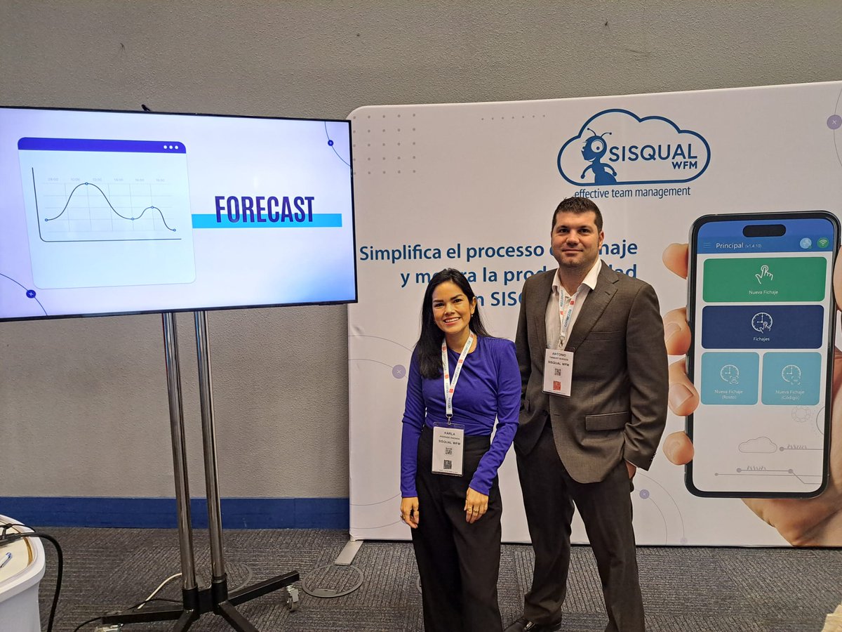 sisqual's tweet image. Our team is at the 13th edition of Retail Forum Madrid 2025, the largest retail event in Spain!
#WFM #WorkforceManagement #AutoScheduling #StaffPlanning #RetailForum
