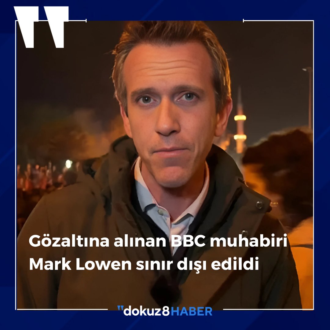 🔴Gözaltına alınan BBC muhabiri sınır dışı edildi

BBC News muhabiri Mark Lowen, İmamoğlu protestolarını takip etmek üzere bulunduğu İstanbul'da 26 Mart'ta otelinden alınarak 17 saat gözaltında tutulduktan sonra bu sabah Türkiye tarafından sınır dışı edildi. 

Yetkililerin,