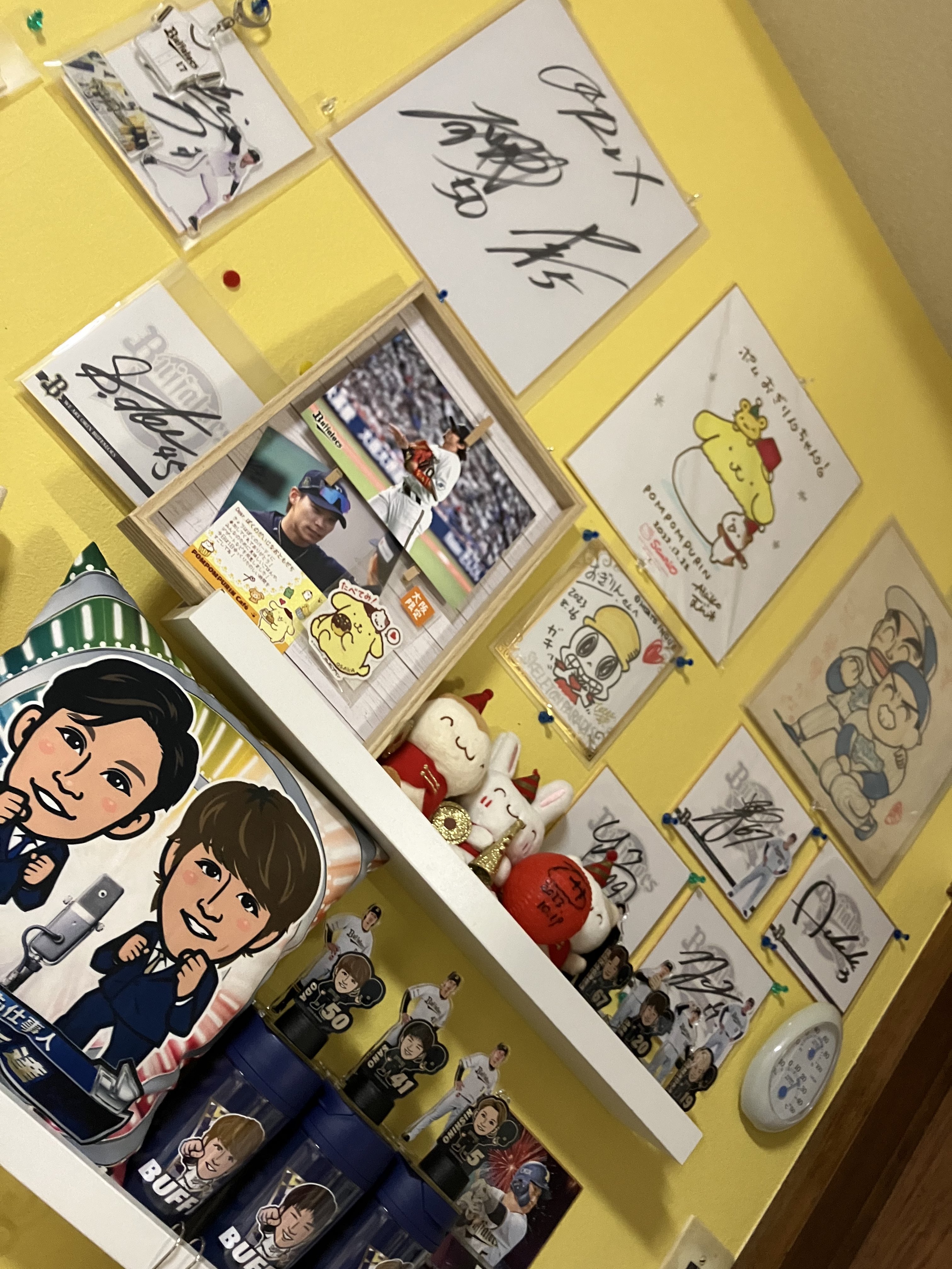 ポムポムプリン 地井明子先生 直筆イラストサイン色紙 ミラクルサイン