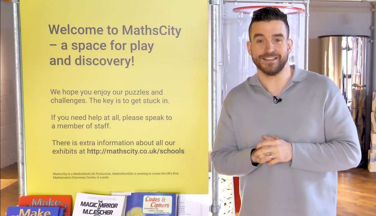 If you took part in yesterday’s World Maths Day lesson you would have seen Mr P ICT exploring our centre and showing how “Maths is Everywhere”!

Want to try out our exhibits for yourself? Book now at: mathscity.digitickets.co.uk/tickets
