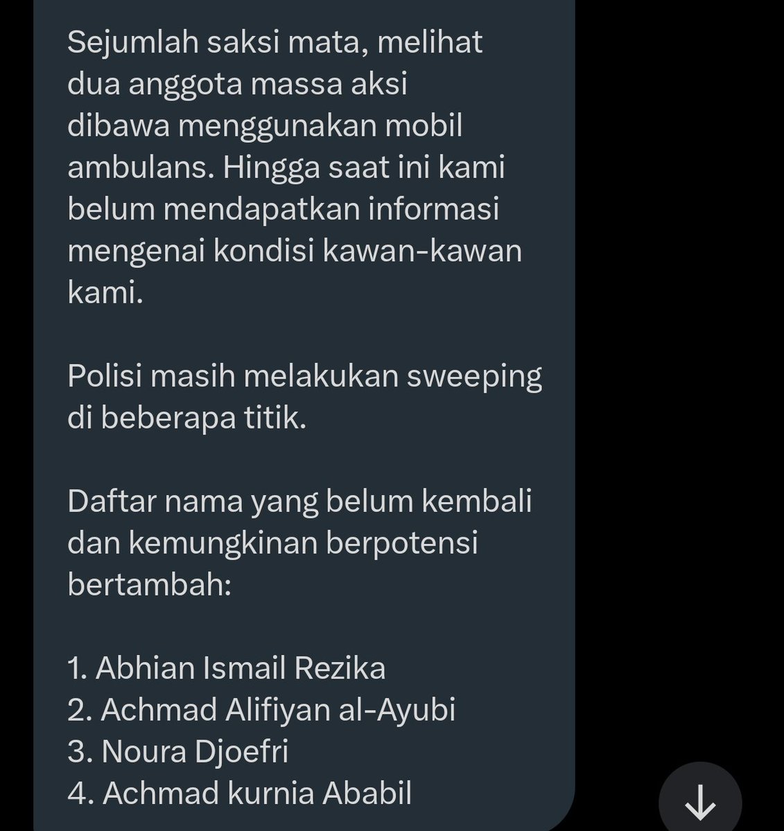 barengwarga's tweet image. Verified: Info dari bojonegoro, kawan kawan ditangkap modusnya dimasukan ke mobil ambulan. #TolakRUUPolri #CabutUUTNI