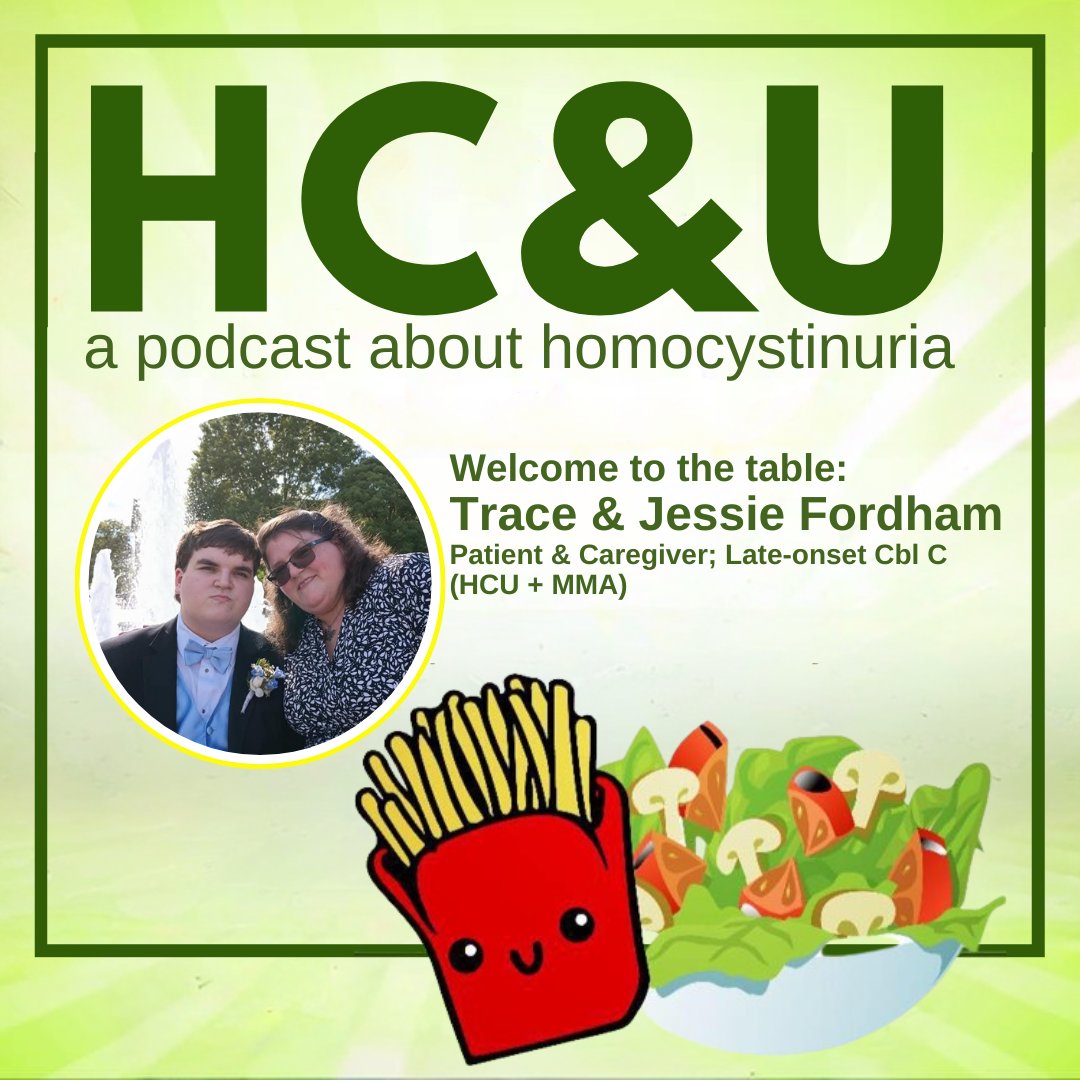 🎙️New HC&amp;U: A Homocystinuria Podcast episode OUT NOW!

Ben welcomes Trace and Jessie, mother of our March #HCUhero, to the table!

➡️Catch the HC&amp;U Podcast on Spotify, Apple Podcasts, iHeart, or Amazon Music! Or, head to hcunetworkamerica.org/hcu-podcast/

<a href="/RARE_X_/">RARE-X</a>