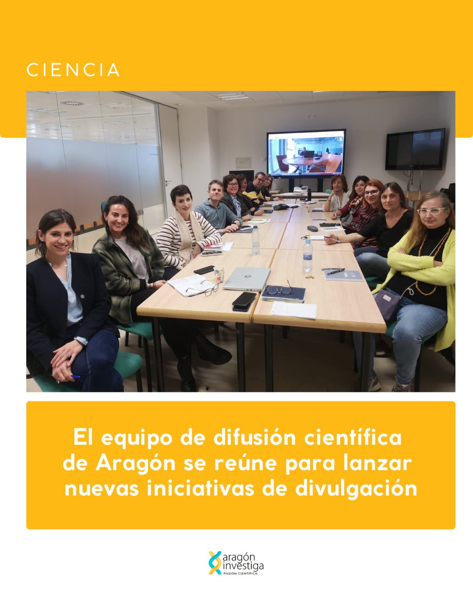 🔬💡 ¡El equipo de difusión y divulgación científica de Aragón se ha reunido! 

Hemos compartido ideas, proyectos y nuevas formas de acercar la ciencia a la sociedad.

 #AragónInvestiga