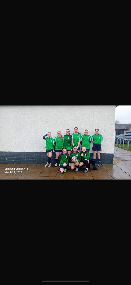 Good Luck to the S1/S2 girls football team who are competing in the regional finals today at Giffnock! ⚽️🏆