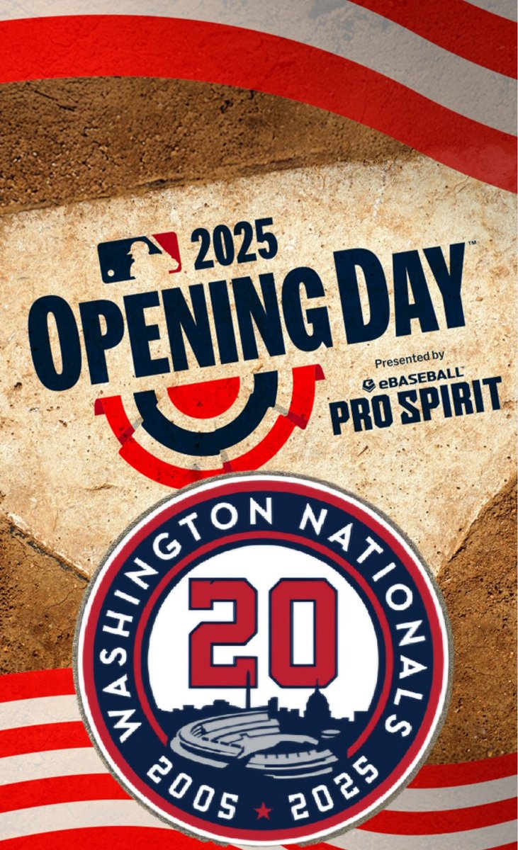 OPENING DAY!!! Nationals vs. Phillies at 4 pm today. Baseball is here!!