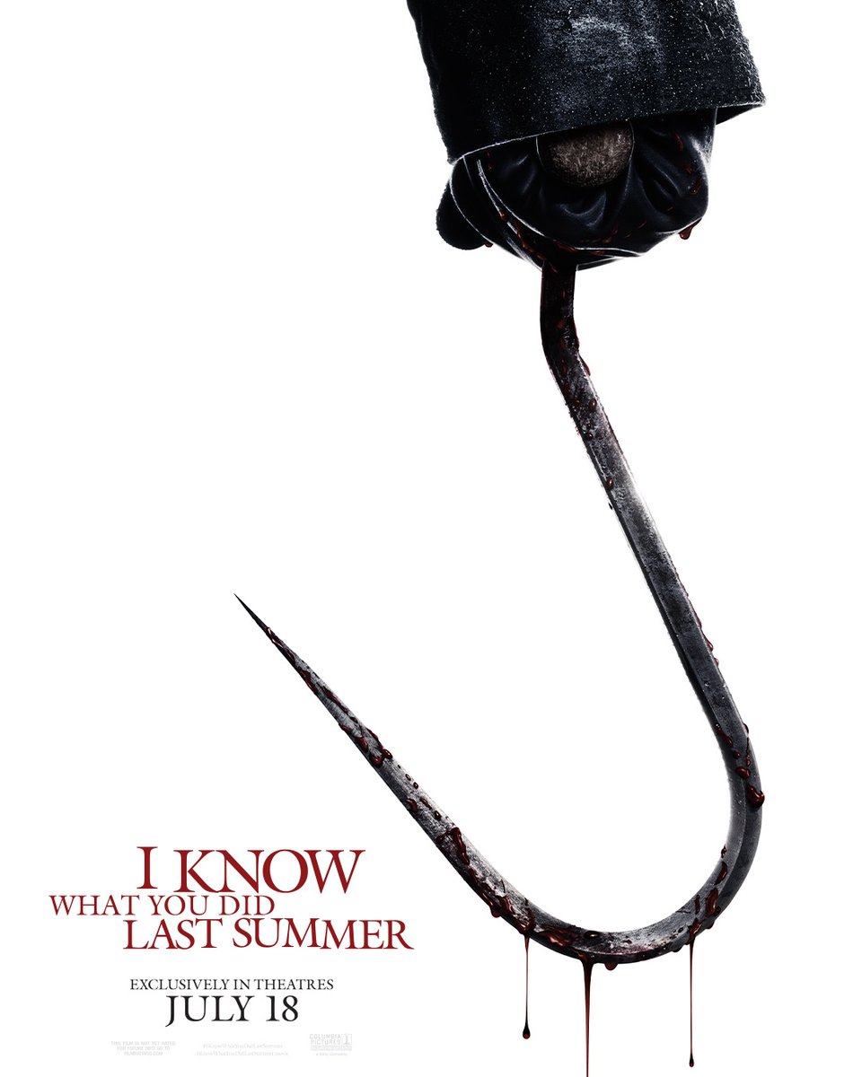 Pôster oficial de 'I Know What You Did Last Summer.'

O reboot da franquia slasher está previsto para estrear nos cinemas brasileiros em 17 de julho.