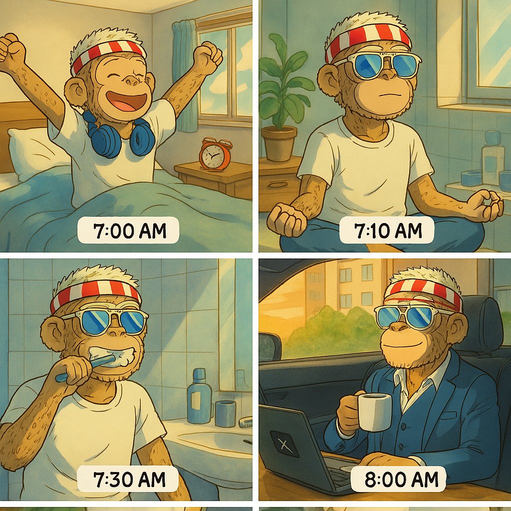 4JusticeWeb3's tweet image. GM Web3 ☕️

The morning routine 🌅

Happy Friday 🙌