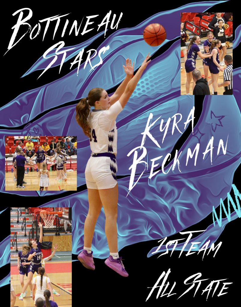 Congratulations to Kyra Beckman on being named a member of the Division A Girls Basketball All State 1st Team! Way to go Kyra!