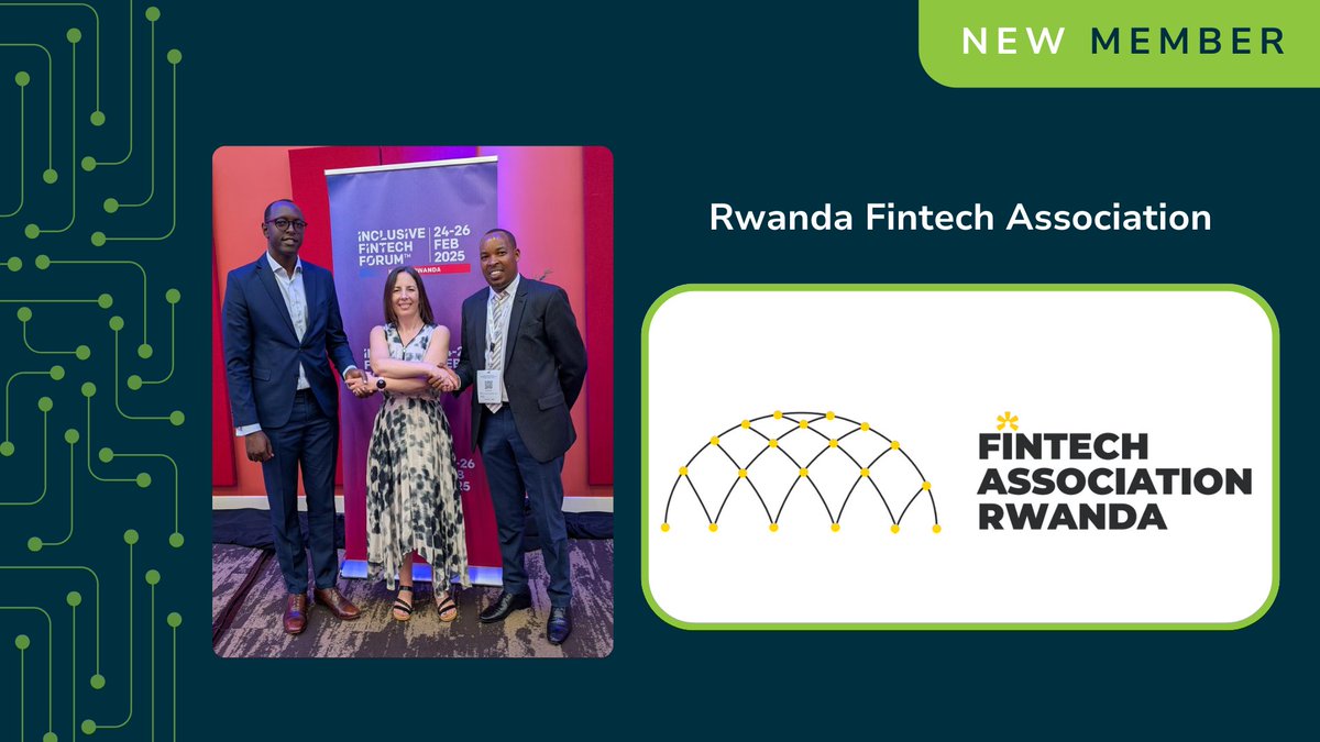 Alliance of Digital Finance & Fintech Associations (@alliancedfa) on Twitter photo <a href="/AllianceDFA/">Alliance of Digital Finance & Fintech Associations</a> is excited to welcome the Fintech Association Rwanda as our newest member🎉
This collaboration marks an exciting step towards building a more dynamic and impactful fintech ecosystem in Rwanda and across Africa #AllianceDFA #FintechPartnership #RwandaFintech <a href="/AllianceDFA/">Alliance of Digital Finance & Fintech Associations</a> is excited to welcome the Fintech Association Rwanda as our newest member🎉
This collaboration marks an exciting step towards building a more dynamic and impactful fintech ecosystem in Rwanda and across Africa #AllianceDFA #FintechPartnership #RwandaFintech