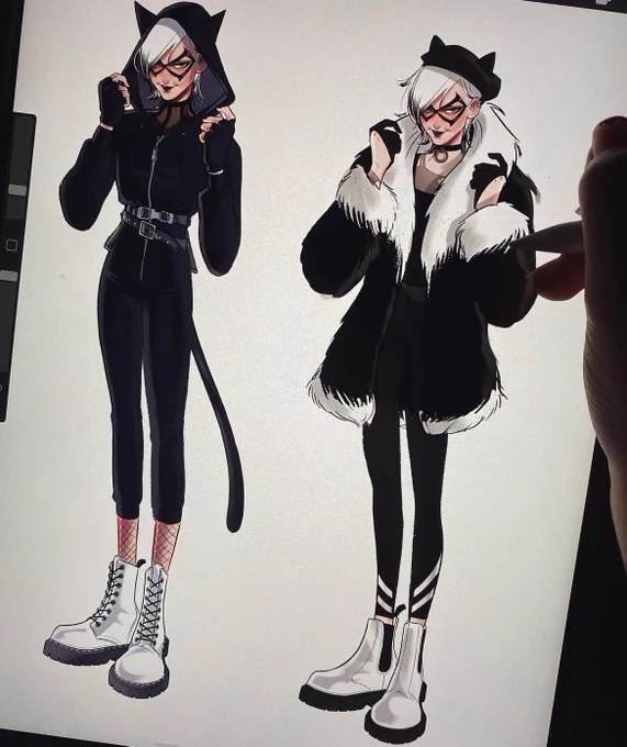 Felicia Hardy designs (for fun) from a few years ago  