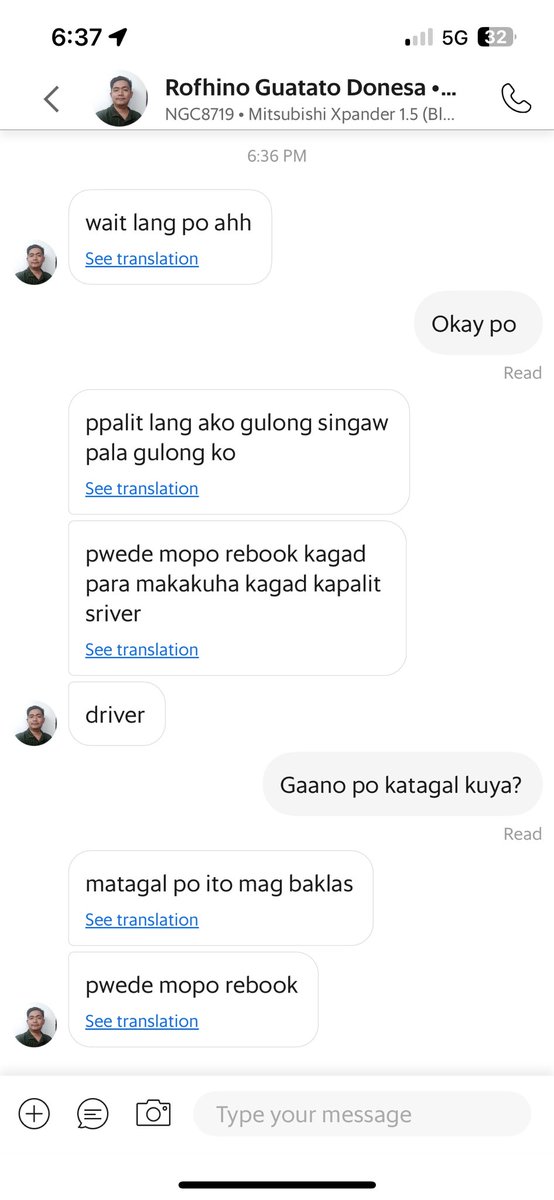 j_otterly's tweet photo. @grabph #modus

I’ve read about this on the internet na strategy ng mga grab drivers when they don’t want to continue the ride. eto na nga:

Was waiting for a while for this driver tapos he said he will change tires daw. Sabi ko sige wait namin. 1/n https://t.co/PTCWUfs9RO