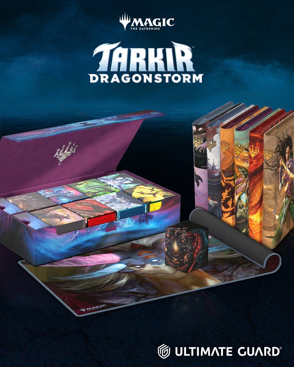Ultimate Guard (@ultimateguard) on Twitter photo 🌪️The storm has unleashed its fury—our #UltimateGuard Tarkir line has landed! 🐉
Guard your cards with our products adorned with breathtaking official artwork from <a href="/wizards_magic/">Magic: The Gathering</a>. Embrace the power of the storm! #MTGTarkir 🌪️The storm has unleashed its fury—our #UltimateGuard Tarkir line has landed! 🐉
Guard your cards with our products adorned with breathtaking official artwork from <a href="/wizards_magic/">Magic: The Gathering</a>. Embrace the power of the storm! #MTGTarkir