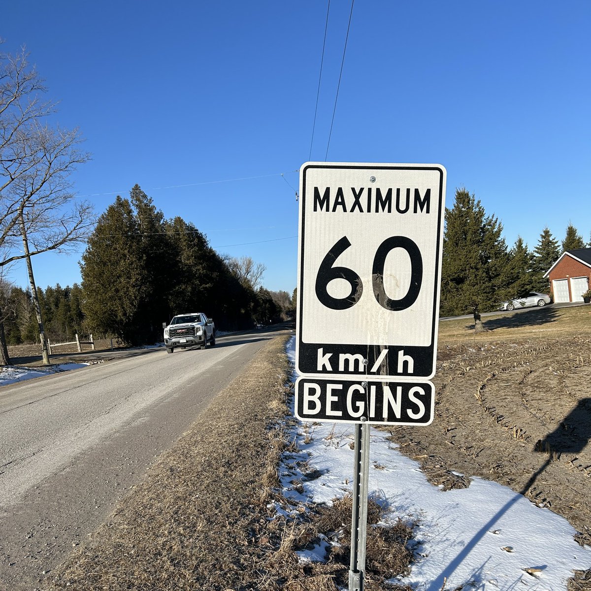 DRPSNorthDiv's tweet photo. North division traffic conducted traffic enforcement in #Blackstock this morning. Driver charged with perform stunt - excessively speeding, 30 day licence suspension and 14 day vehicle impound. #durhamvisionzero #Scugog #Brock #Uxbridge cg https://t.co/X32OUnvFXQ