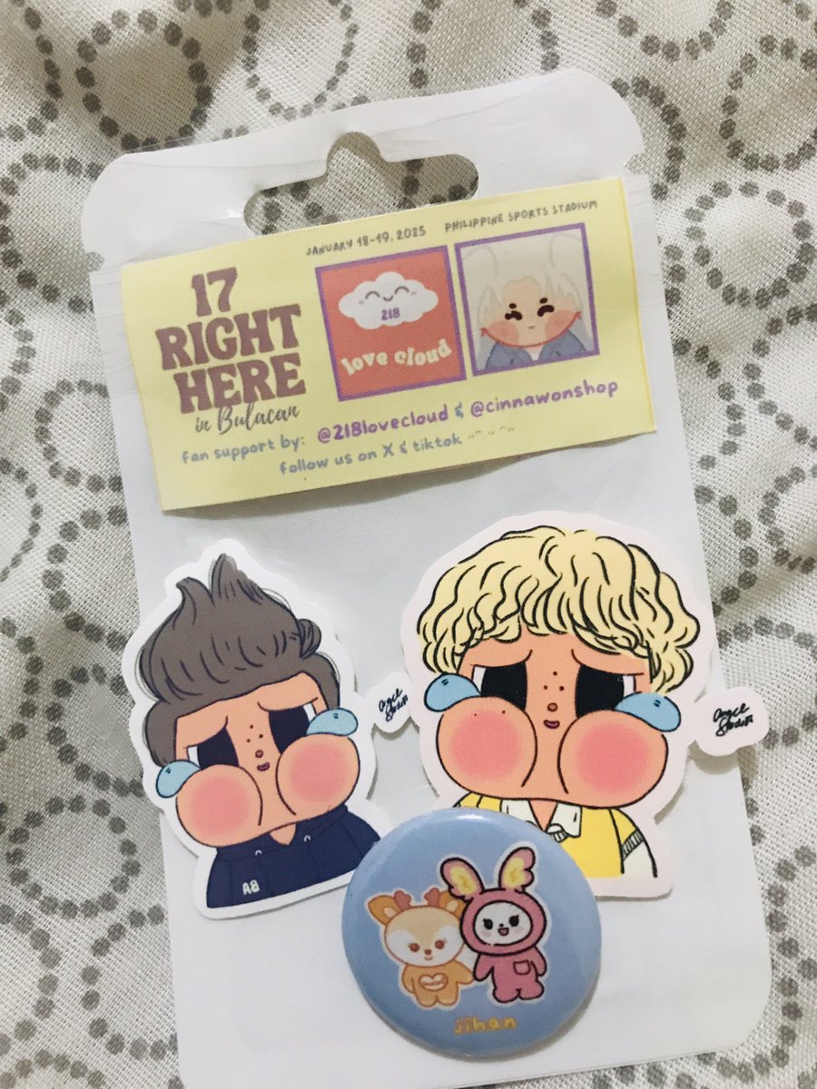 Checking my bag that I used during con and I saw this freebie, so cuteee thankyou <a href="/218lovecloud/">love cloud | svt pc holders ☁️</a> 🥹💗