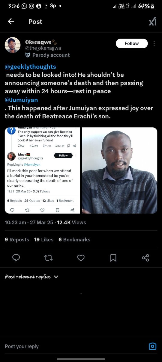 javisziro's tweet photo. Something isn't right #justicefor @Jumuiyan https://t.co/O5a0cLtnBL