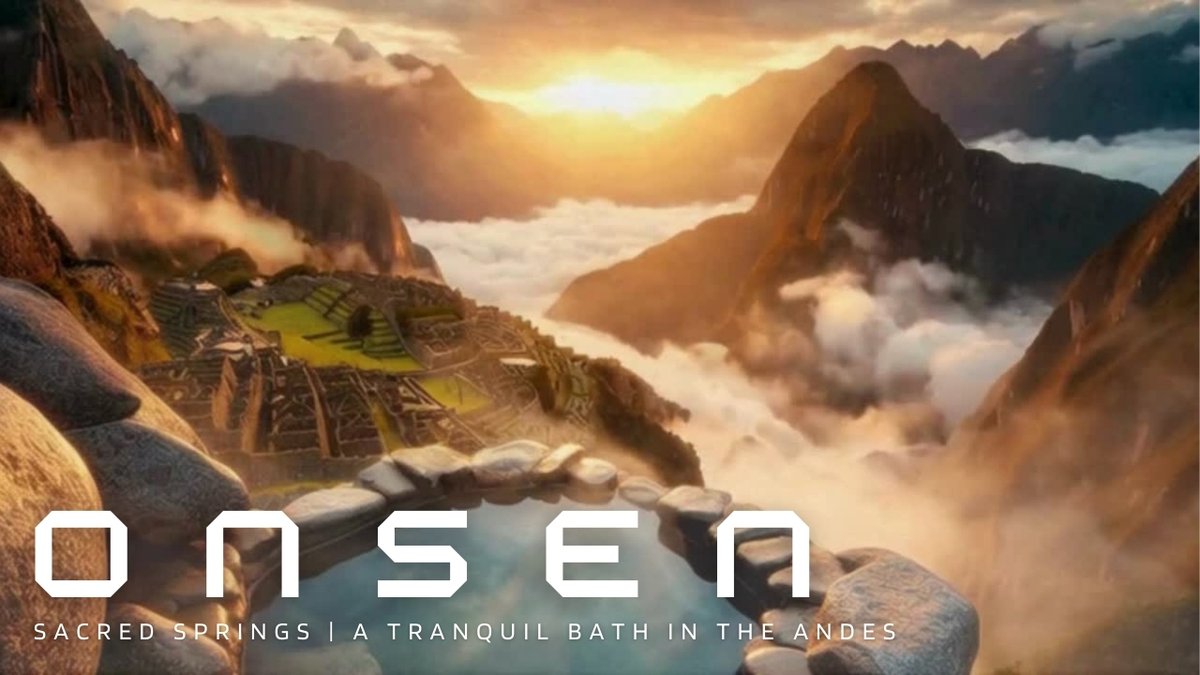 ♨️🎶🎧

---------
Live Now!
---------
🏔 Sacred Springs | A Tranquil Bath in the Andes
youtube.com/live/6_MqQ2uV4…

Relax and enjoy the hot spring overlooking the Machu Picchu ruins, enveloped in the twilight sea of clouds ⛰🌄☁️

#RelaxingMusic #sleep
<a href="/YouTube/">YouTube</a>