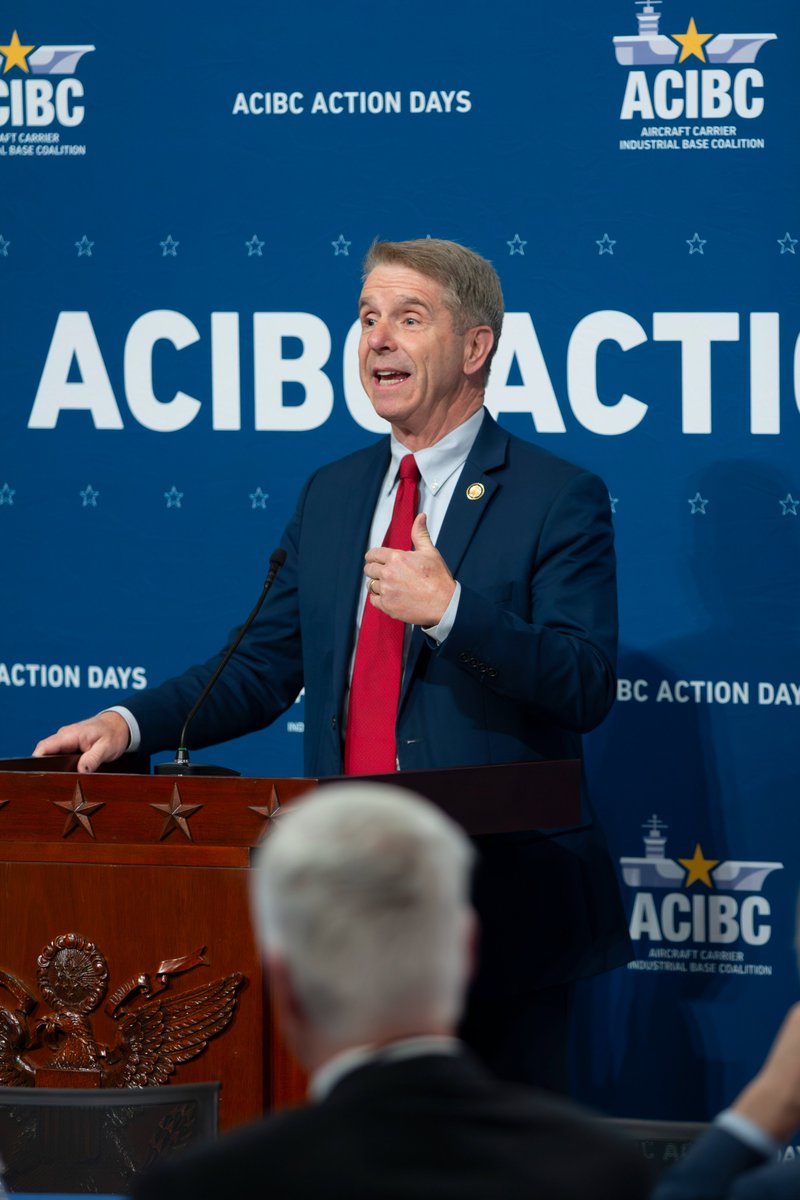 Rep. Rob Wittman (@robwittman) on Twitter photo Aircraft carriers are America’s tool of choice to project strength, deter conflict, and respond to crises.
At this year’s <a href="/ACIBC/">Aircraft Carrier Industrial Base Coalition</a> breakfast, I was proud to thank the men and women who build and sustain these ships—and to recognize their vital role in our national security and Aircraft carriers are America’s tool of choice to project strength, deter conflict, and respond to crises.
At this year’s <a href="/ACIBC/">Aircraft Carrier Industrial Base Coalition</a> breakfast, I was proud to thank the men and women who build and sustain these ships—and to recognize their vital role in our national security and
