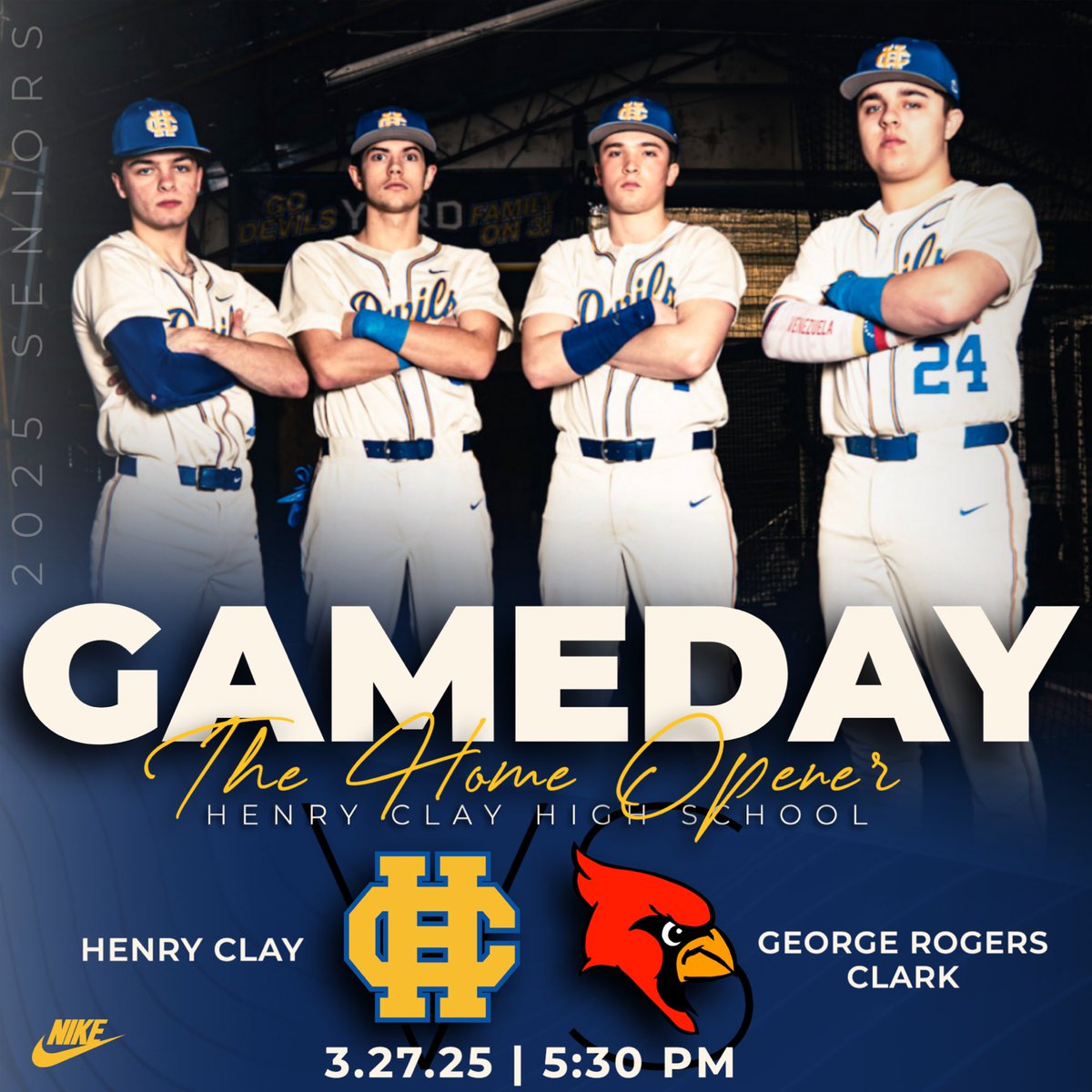 Henry Clay Baseball (@hchsbaseball25) on Twitter photo 2025 Home Opener!! ⚾️ 🇺🇸 🍿
The last “home opener” on our field… Hope to see a big crowd!
(Not pictured, Senior hooper <a href="/HilanderKade/">Kade Hilander</a>)
#Family 🤘🏻 2025 Home Opener!! ⚾️ 🇺🇸 🍿
The last “home opener” on our field… Hope to see a big crowd!
(Not pictured, Senior hooper <a href="/HilanderKade/">Kade Hilander</a>)
#Family 🤘🏻
