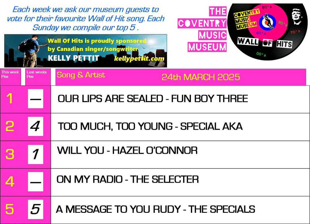 CovMusicM's tweet image. Coventry Chart