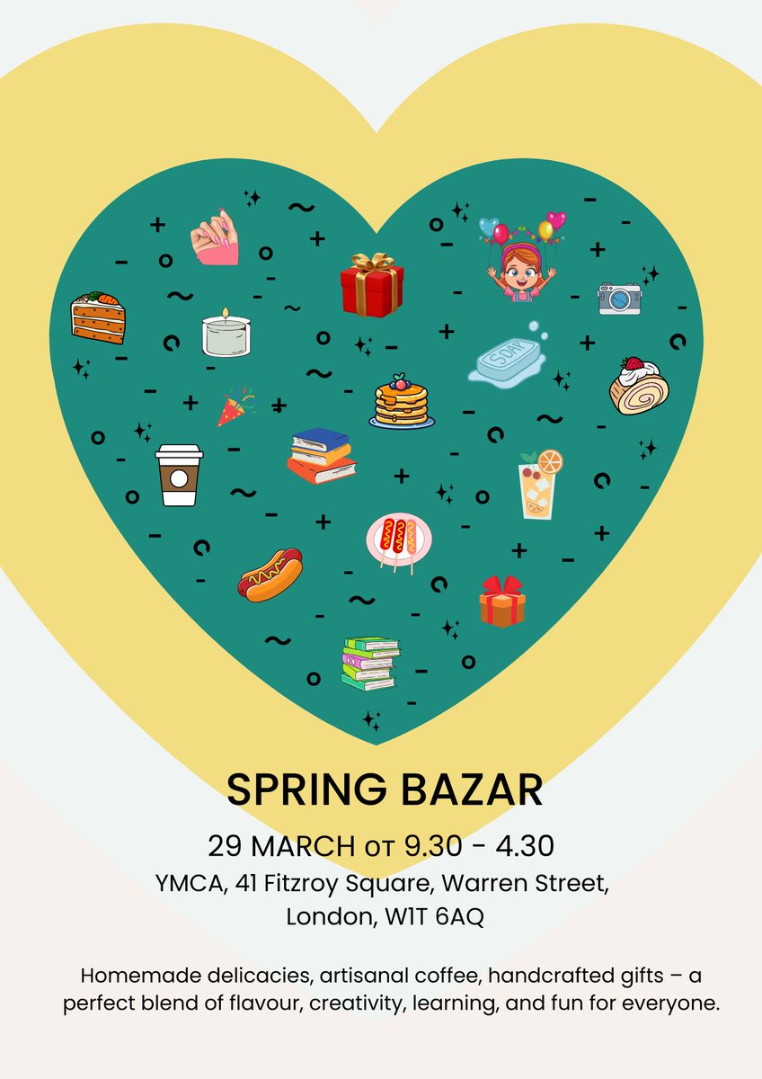📅 Date: 29 March 2025
🕰 Time: 9:30 AM – 4:00 PM
📍 Location: YMCA, 41 Fitzroy Square, Warren Street, London W1T 6AQ
🎟 Free Entry! Get your free ticket here: bit.ly/4ibyETG

Spring brings fresh energy, and we invite you to celebrate it with us in a truly special way!
