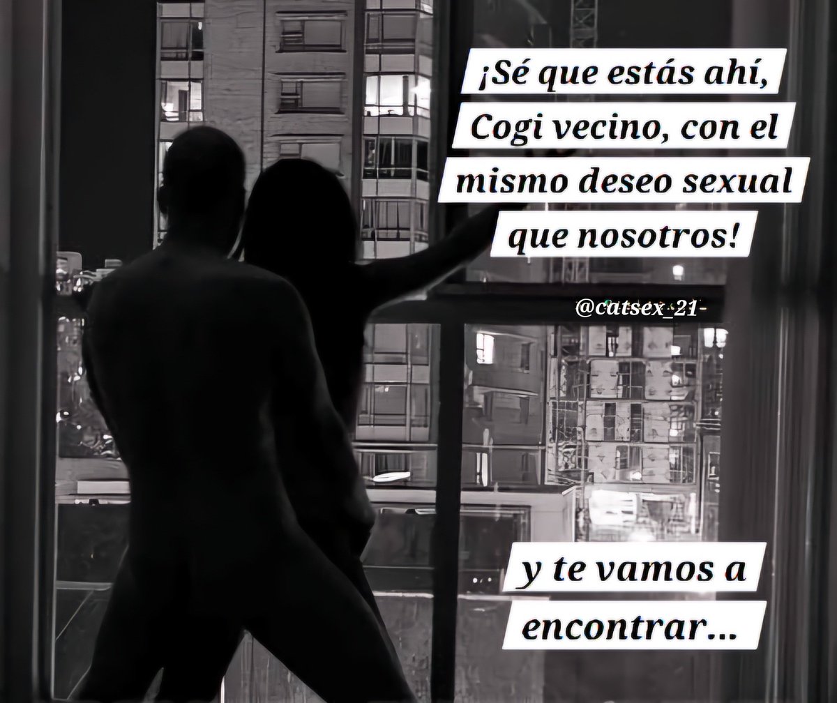 Holi 🤗 
¡Construyamos juntos una red de cogi vecinos!
Deja en este hilo 👇🏽 de donde eres y cual es esa fantasía sexual por cumplir, uno nunca sabe donde pueda estar esa pareja, solo o sola cómplice esperando por ti 😈😏🔥
Nuestra respuesta 👇🏽