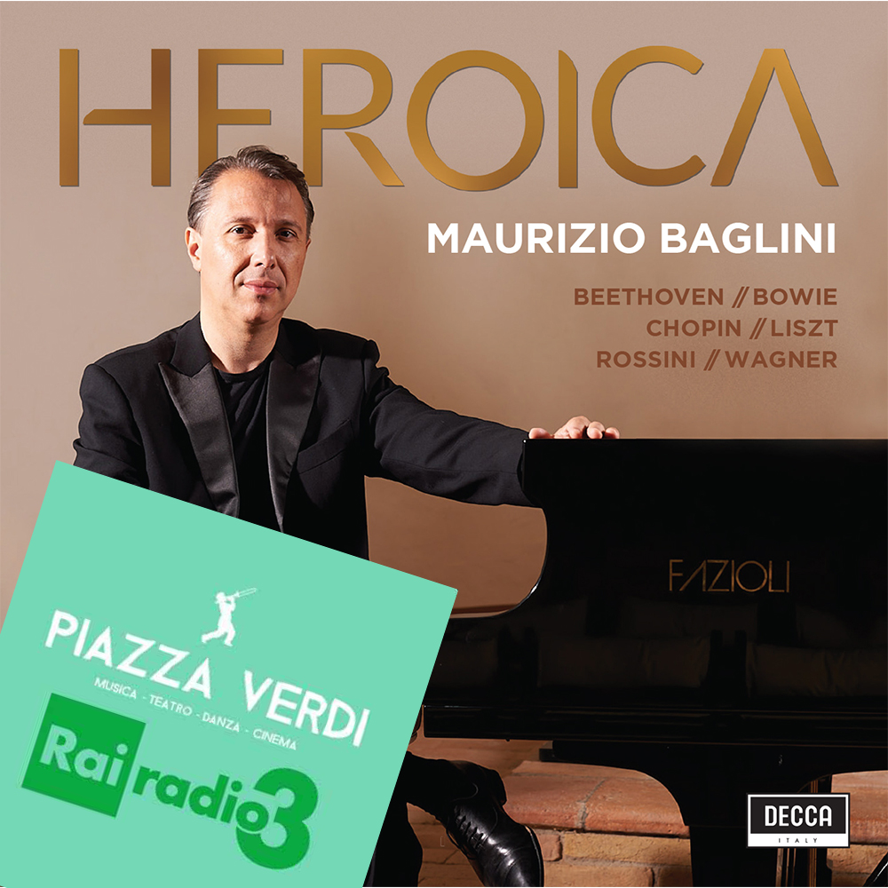 Sabato 29 marzo, ore 15.50, Maurizio Baglini sarà ospite in diretta a "Piazza Verdi" Rai Radio3 dove presenterà il suo nuovo album #Heroica ed eseguirà alcuni brani dal vivo. Ascolta l'album: umi.lnk.to/bagliniheroica
#davidbowie #heroes #beethoven #chopin #liszt #rossini #Wagner