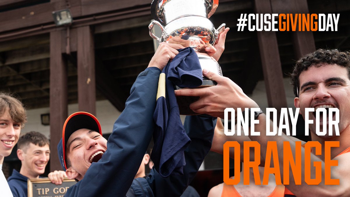 It's Syracuse University Giving Day! Gifts made today will have a direct impact on our team and the future of our program. We need your support!🍊🍊🍊

givecampus.com/schools/Syracu…