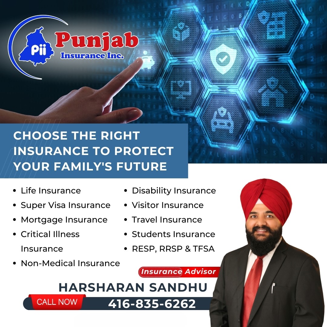 HarsharanpalS's tweet image. Call me for best insurance services. 

#insurance #supervisainsurance #criticalillness #insuancebyharsharan #lifeinsurance #RESP #financialfreedom
#VisitorInsurance #disabilityinsurance #FreeQuote #canada
#ontario #insuranceadvisor #criticalinsurance#harsharansandhu