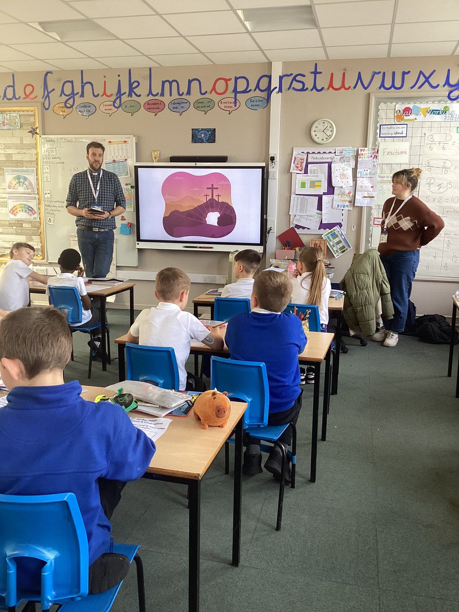 TH_Year4's tweet photo. Today we have been listening to and learning about the Easter story! We loved thinking about other Christian celebrations and festivals too! #REDAY https://t.co/1bcfd6ezmW