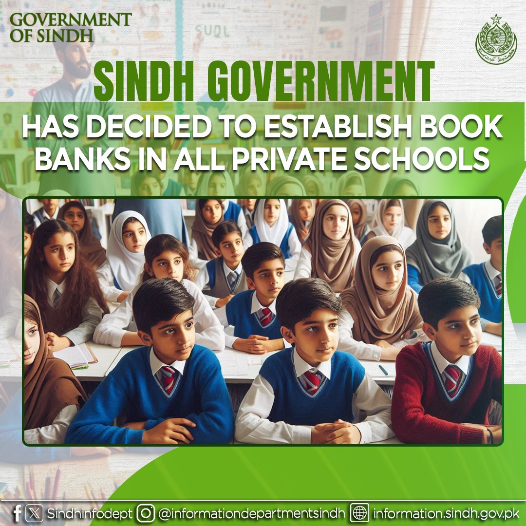 dr_atta77's tweet image. Sindh government has decided to establish book banks in all private schools. This initiative aims to ensure equal educational opportunities by fulfilling the learning needs of underprivileged and deserving students.
#ProgressiveSindh #VisionSindh