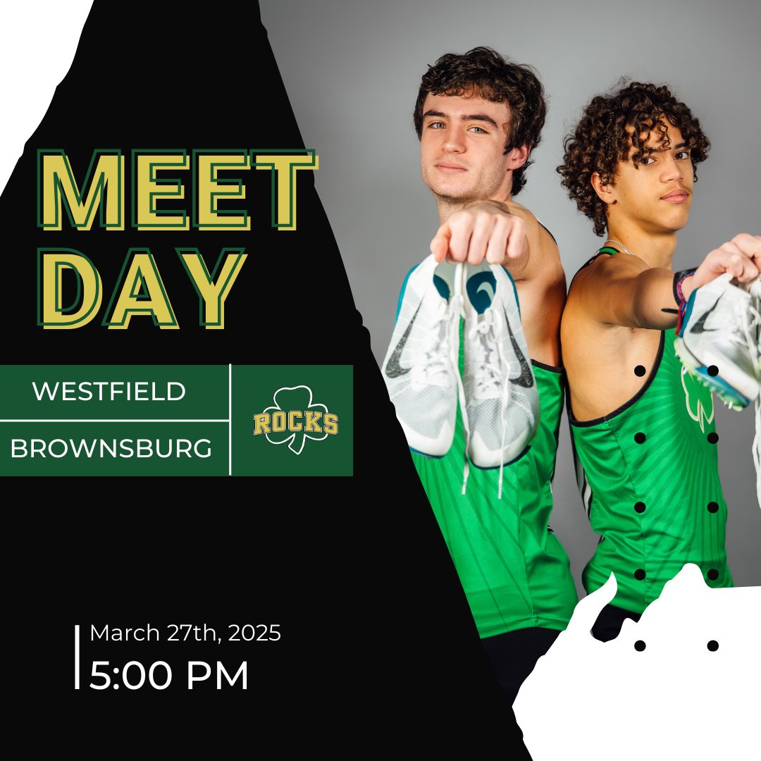 rocksathletics's tweet image. 🏃MEET DAY🏃

🆚 Brownsburg Bulldogs
📍Westfield High School
⏰5:00 PM
🎟️westfieldathletics.com/Tickets