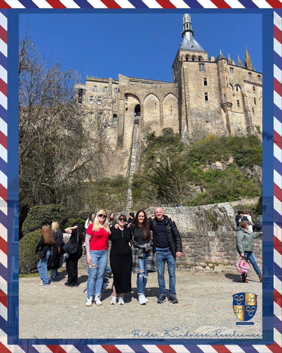 Our fabulous team at Mont St Michel today! 🤩👏🏼🇫🇷

Thank you Mrs Leaver, Mr Lawrence, Mrs Roberts &amp; Miss Waring for making the Normandy Trip possible for our students! 

#MontStMichel #Normandy #OldershawSchool