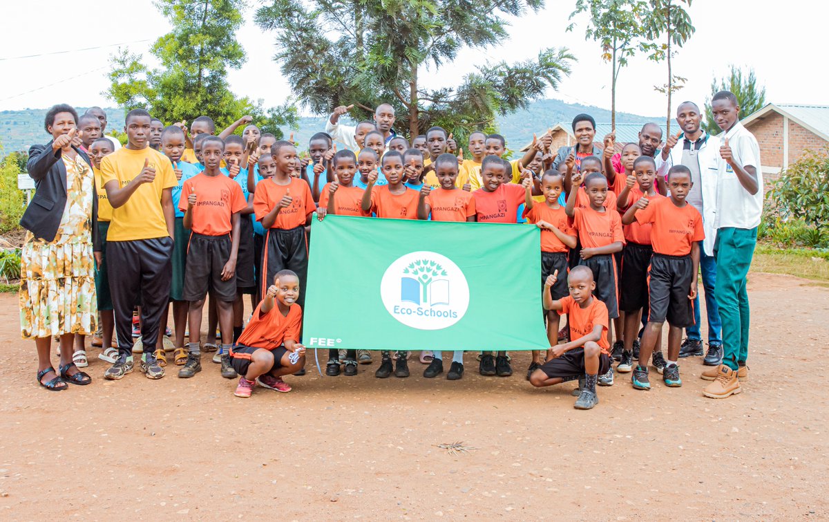 Exciting News!

11 schools in Rwanda have been awarded the prestigious Green Flag for their commitment to sustainability &amp; environmental education under the #Eco_Schools Programme! 🌿👏

This marks a major step in fostering Education for Sustainable Development in Rwanda.