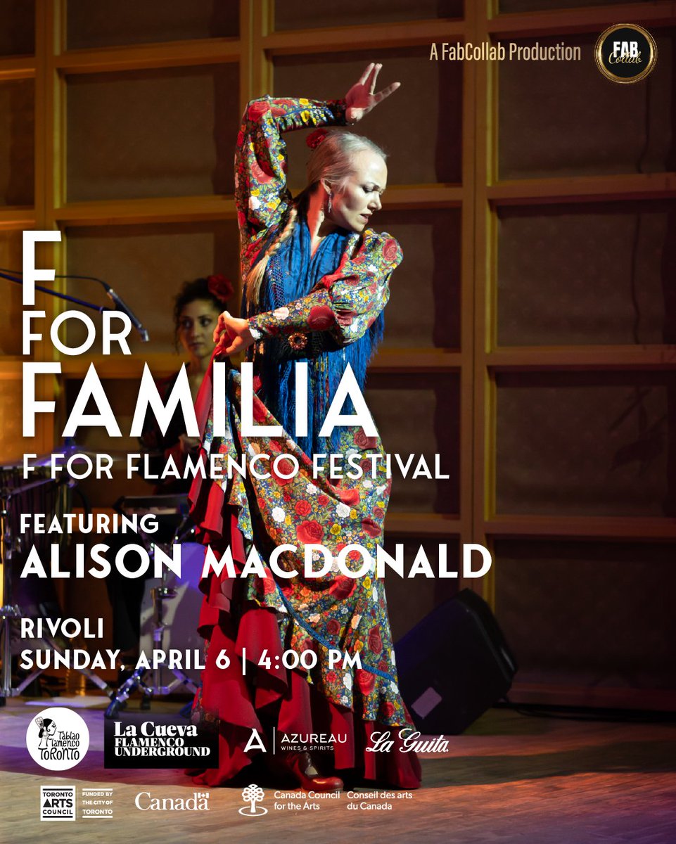 🪭F FOR FAMILIA - Sun, APRIL 6

 🎟️Tickets! fabcollab.ca/flamencofest

The joyful finale of F for Flamenco festival 2025! A celebration of community and the art that unites us.

🎟️FABCOLLAB10 for 10% off

#fabcollab #fforflamenco