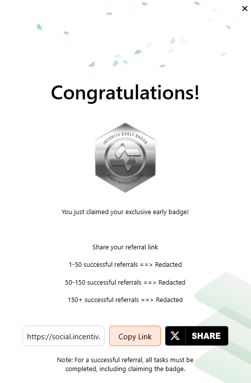 bukanmuntod's tweet image. I just unlocked my exclusive Early Badge with @Incentiv_net ! 
Thrilled to be an early adopter in this amazing community.
Want to join the journey? Use my referral link: social.incentiv.net/?ref=379401  

Let’s build the future together!  
#IncentivNet #EarlyBadge