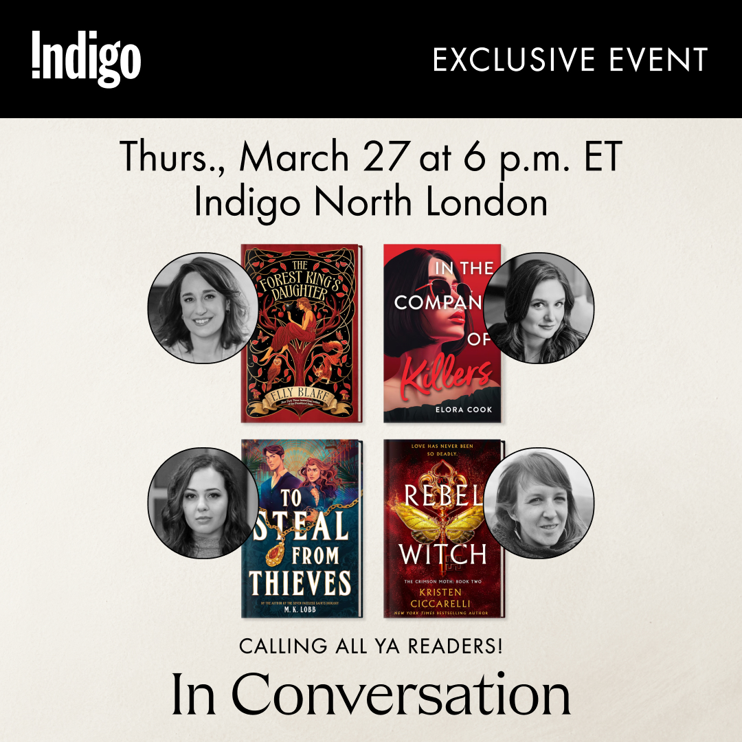 Hachette Canada (@hbgcanada) on Twitter photo TONIGHT join Elly Blake, <a href="/SheLuresDragons/">Kristen Ciccarelli</a> , <a href="/eloracookauthor/">Elora Cook ✨️</a> and M.K. Lobb in conversation, moderated by Nicki Pau Preto at Indigo North London! ow.ly/nhhy50VnGt0
📅Thursday March 27, 6PM ET. TONIGHT join Elly Blake, <a href="/SheLuresDragons/">Kristen Ciccarelli</a> , <a href="/eloracookauthor/">Elora Cook ✨️</a> and M.K. Lobb in conversation, moderated by Nicki Pau Preto at Indigo North London! ow.ly/nhhy50VnGt0
đź“…Thursday March 27, 6PM ET.