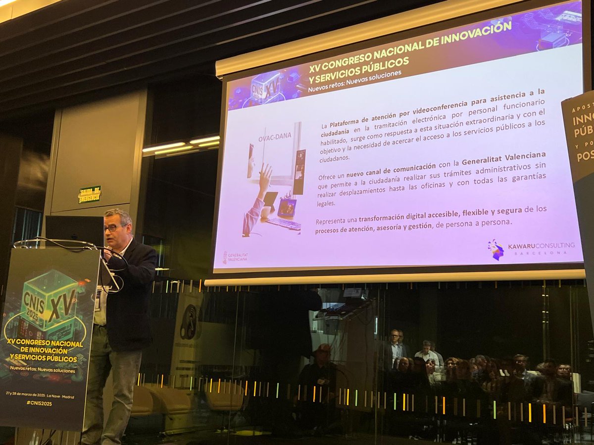 👩‍💻La nueva Oficina Virtual de Atención Ciudadana de la <a href="/generalitat/">Generalitat</a> atiende a más de 2.000 personas afectadas por la DANA en tres meses

👉El director general de TIC <a href="/JaviBalfagon/">Javi Balfagon</a> presenta el proyecto en el <a href="/congresoCNIS/">Congreso CNIS</a> 

 #TransformaciónDigital

📋 breu.gva.es/b/u2Py